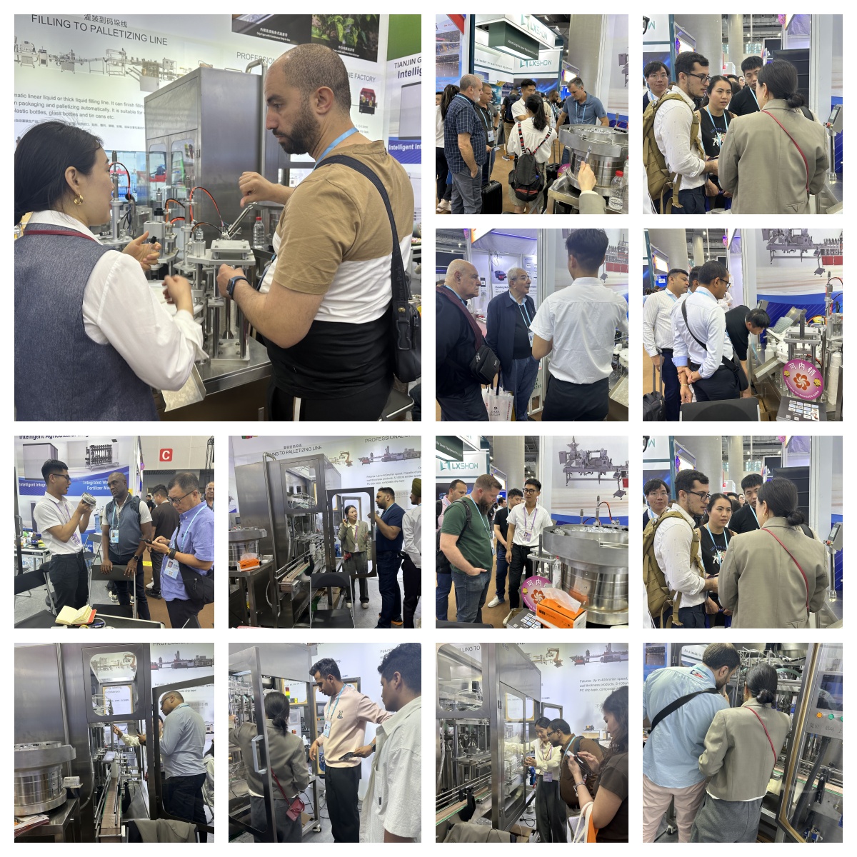向客户展示我们机器特点优势